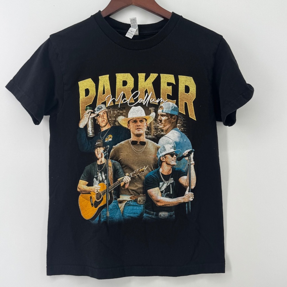 Parker McCollum American Apparel 1301 Black Graphic T-Shirt Mens Small S